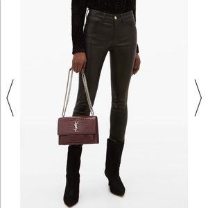 Frame Leather Le High Skinny Pants